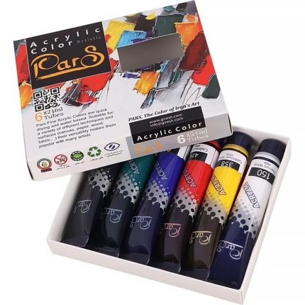 رنگ اکریلیک 6رنگ پارس